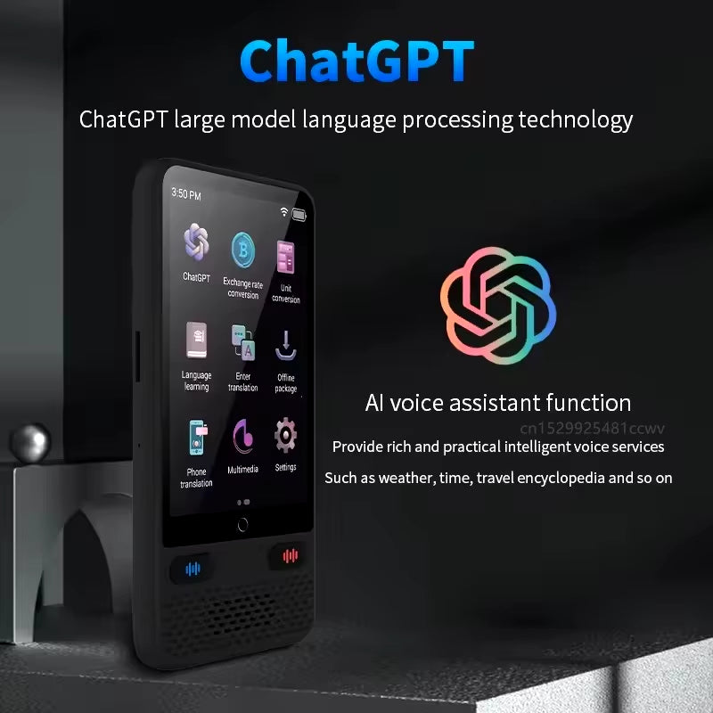Portable S85 Intelligent Translator Device with Large Screen, Supporting 138 Languages and Real-Time Offline Translation