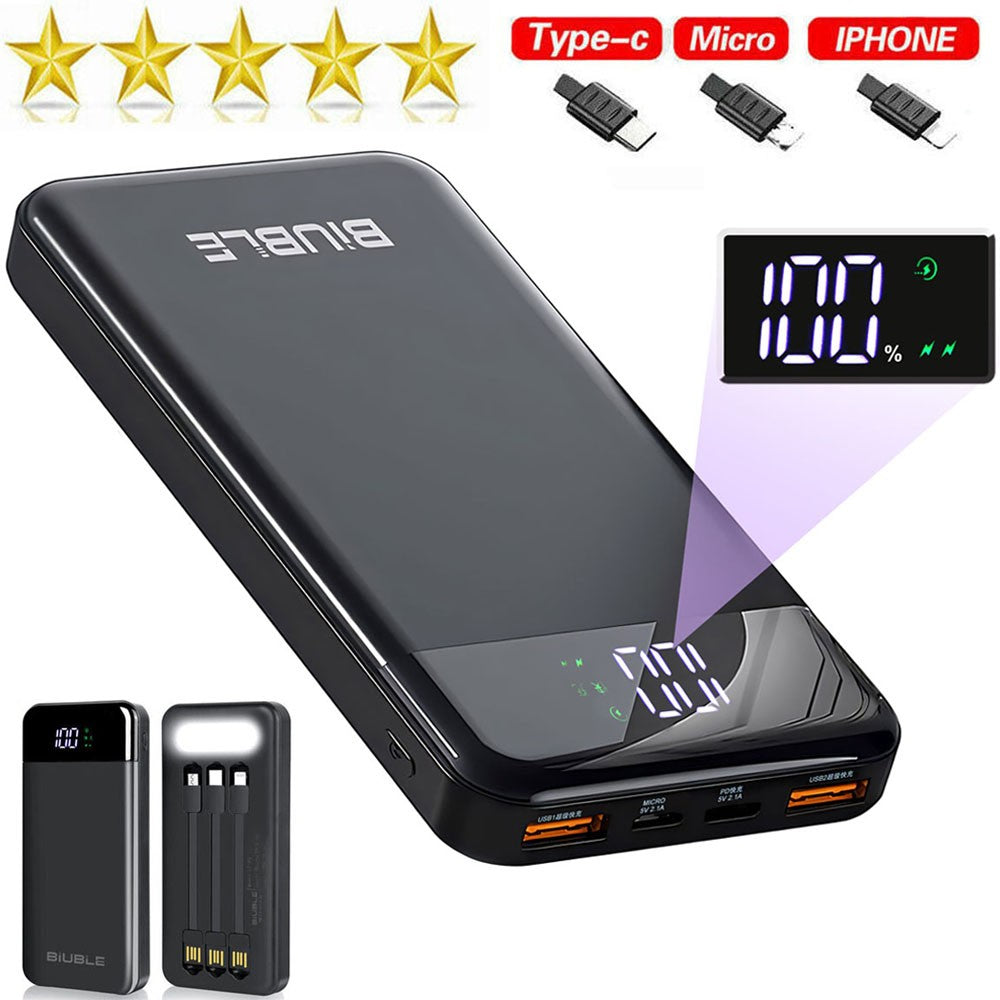 Power Bank 9000000Mah Fast Charger Pack USB External Battery for Mobile Phone